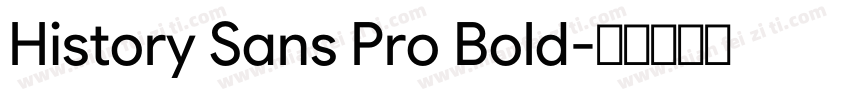 History Sans Pro Bold字体转换